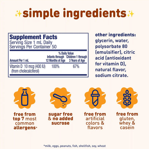 Enfamil® D-Vi-Sol® Vitamin D Drops 50 mL Bottle
