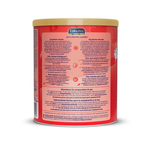 Enfagrow® PREMIUM Toddler Nutritional Drink - Vanilla Flavor Powder - 32 oz Can