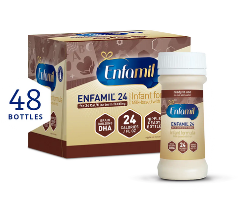 Enfamil® 24 Infant Formula - 24 Cal Ready to Use - 2 fl oz Bottles (Case of 48)
