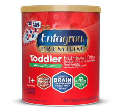 Enfagrow® PREMIUM Toddler Nutritional Drink - Vanilla Flavor Powder - 32 oz Can