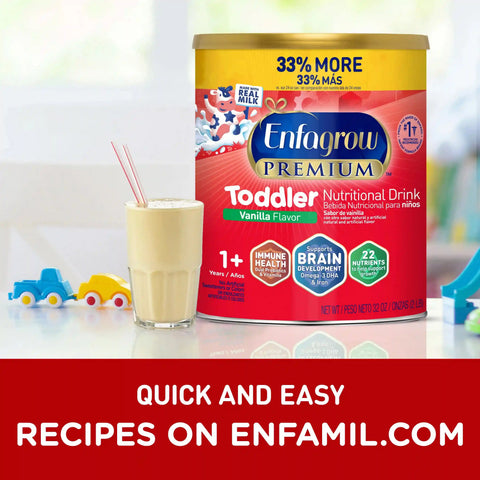 Enfagrow® PREMIUM Toddler Nutritional Drink - Vanilla Flavor Powder - 32 oz Can
