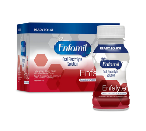Enfamil® Enfalyte® Oral Electrolyte Solution - Cherry Flavor Ready to Use - 6 fl oz (6 Bottles)